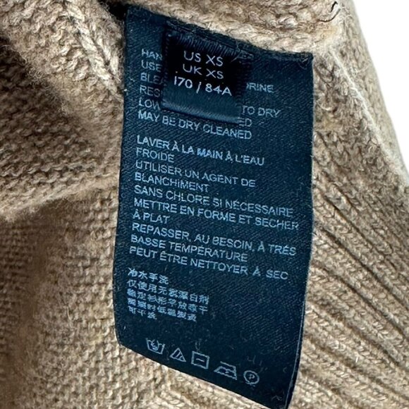 Anthropologie Blair Brown Wool Blend Turtleneck Sweater Oversize Size XS - Picture 6 of 7